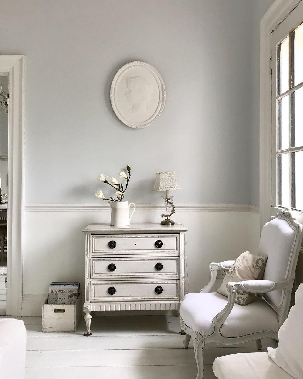 French Country Accent Cabinet via @white_and_faded